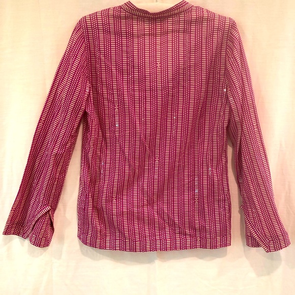 Tory Burch sequined blouse, size 8 - Picture 3 of 4